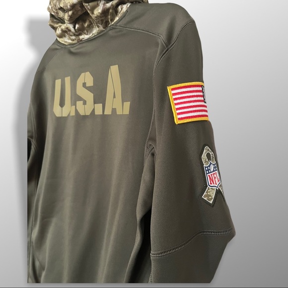 Nike NFL 2017 Green Bay Packers Salute To
Service Womens Hoodie - Picture 4 of 12